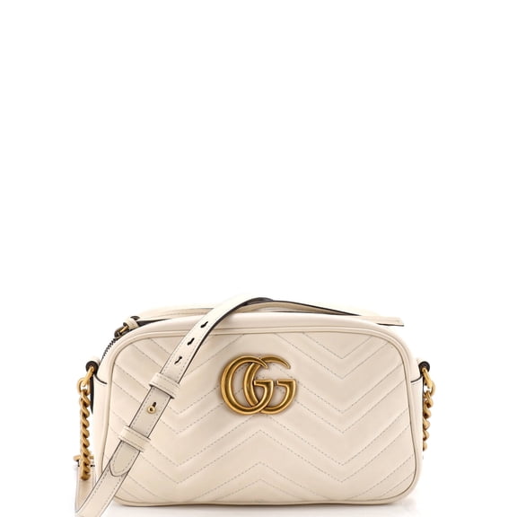 Pre-Owned GG Marmont Shoulder Bag Matelasse Leather Small By Rebag