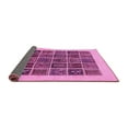 thumbnail image 2 of Ahgly Company Indoor Round Abstract Pink Modern Area Rugs, 5' Round, 2 of 4