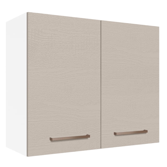 Alacena 80 cm 2 Puertas Blanco Crema Agata Madesa