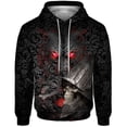 thumbnail image 3 of Sudadera con capucha para hombre de otoño, sudadera con capucha con estampado templario y espartano, sudaderas para hombre, sudaderas con capucha, sudadera con capucha holgada de moda, ropa para hombr, 3 of 5