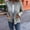 Gray, variant on Stichou Women's Zipper Knitted Jacket Zip Up Sweaters Long Sleeve Casual Loose Outwear with Pockets Green 2XL