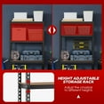 thumbnail image 3 of FDW 11.8 D x 27.6 W x 60 H 5-Tier Steel and Wood Material Strong Load-bearing 1655LBS Garage Storage Rack, 3 of 8