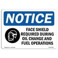 thumbnail image 1 of SignMission OS-NS-A-1218-L-12386 12 x 18 in. OSHA Notice Sign - Face Shield Required During, 1 of 1