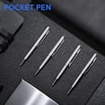 thumbnail image 3 of shiyou-24 Pcs Small Ballpoint Pen Mini Pens Bulk Metal Stainless Steel Point Pens Pack with Copper Fittings for Pockets Notebook Notepads Office School, 3 of 4