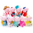thumbnail image 3 of LLavero de peluche de Peppa pig, juguete de animales de peluche suave, chef, doctor, courier, conjunto de muñeca, george, regalo de Decoración de cumpleaños para niños, 19cm, 3 of 5
