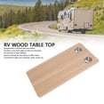 thumbnail image 4 of RV Wood Table Top Removable Table, Boat Table Top with 2 Cup Holders, Replacement Desktop Panel, RV Rectangular Tabletop for Caravan Marine Boat Yacht Rectangle, 31.49x15.74in, 4 of 7