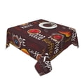 thumbnail image 2 of Wukai A Cup Of Black Coffee On A Saucer Waterproof Tablecloth for Kitchen Dining, Fits Square Tables for 2-4 Seats -54"x54", 2 of 7