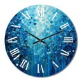 thumbnail image 2 of Designart "Azure Euphony III" Abstract Landscape Oversized Wall Clock, 2 of 5