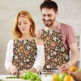 thumbnail image 3 of Pioneer Flower Floral Print Pattern Apron for Women and Men, Cotton Linen Waterproof with Pockets, Adjustable, 33x27 Inch for Kitchen, Gardening, BBQ, Salon, 3 of 6