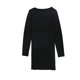 thumbnail image 2 of bar III Blusa tipo túnica alta y baja para mujer, negra, pequeña, 2 of 2