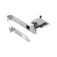 thumbnail image 2 of OKN 2.5GBase-T PCIe Network Adapter RJ45 LAN Controller up to 2500 Mbps PCI Express Gigabit Ethernet Card with Standard and Low-Profile Brackets Support Windows and Windows Server, 2 of 15