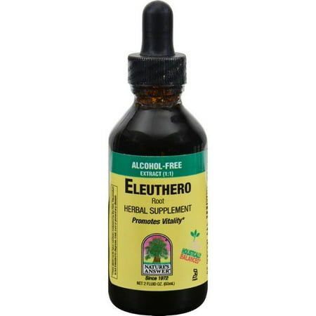 Eleuthero Alcohol - Nature's Answer Eleuthero Root Alcohol Free - 2 Fl Oz