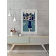 thumbnail image 3 of Crossing in Blue Framed Painting Print, 3 of 6