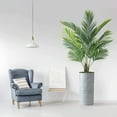thumbnail image 2 of Artificial Tree in Modern Geometric Pattern Planter, Fake Areca Tropical Palm Silk Tree for Indoor and Outdoor Home Decoration - 66" Overall Tall (Plant Pot Plus Tree), 2 of 5