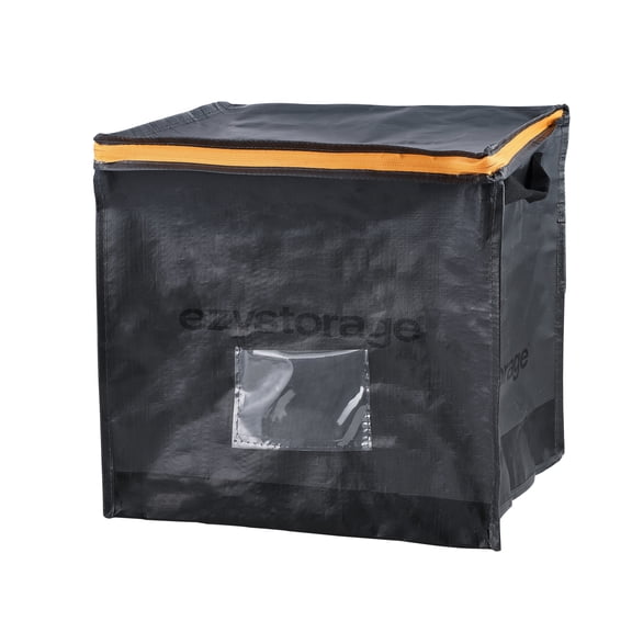 Ezy Storage 12.4 Gallon, Small, Water-Resistant Heavy-Duty Collapsible Utlity Storage Bag with Zipper and Reinforced Handles