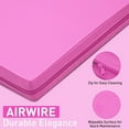 thumbnail image 2 of Ainfox 3'x6'x2" Gymnastic Mat Thick Folding Panel Exercise Yoga Tumbling Gymnastic Fitness Training Home Exercise, Pink, 2 of 6