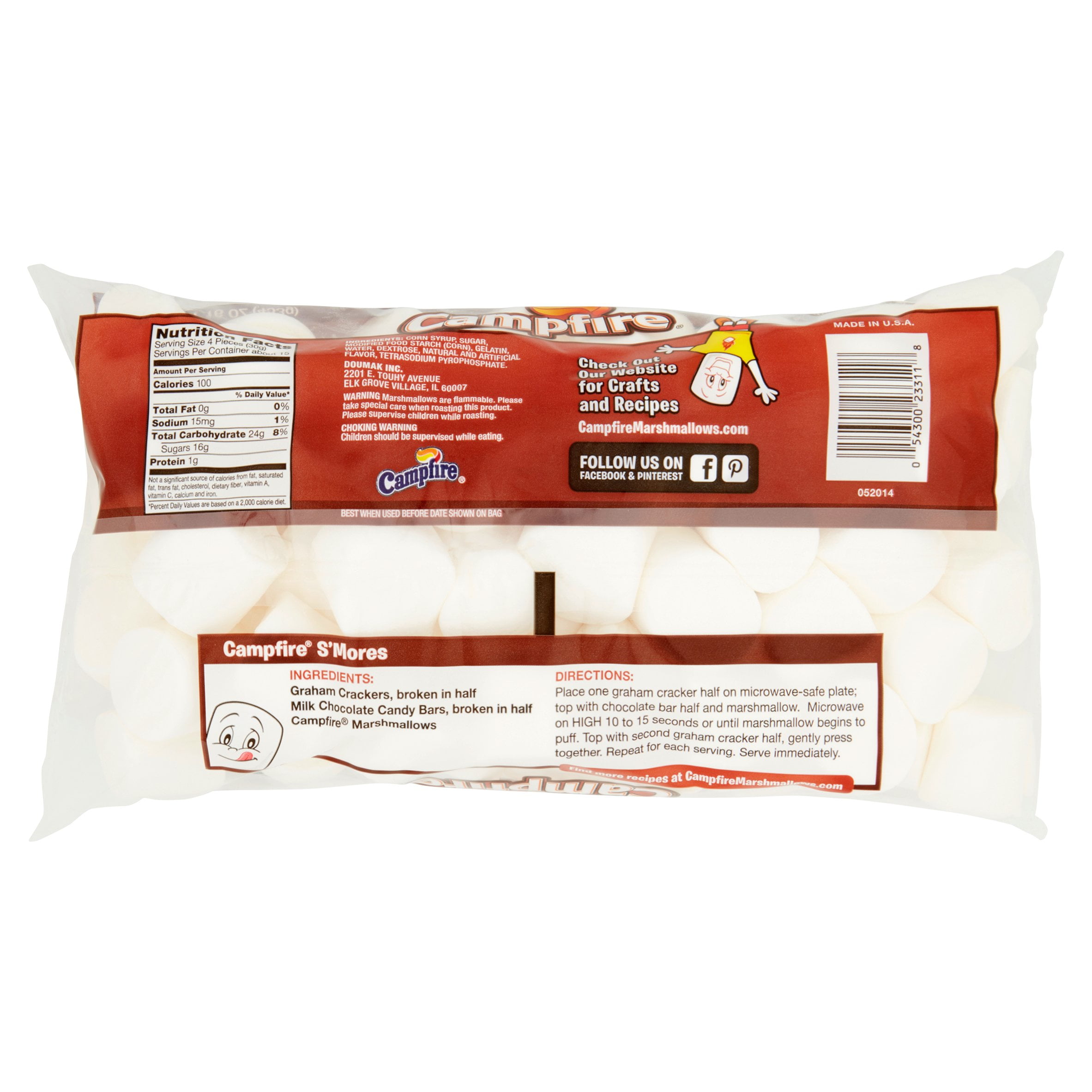Campfire Marshmallows Nutrition Facts