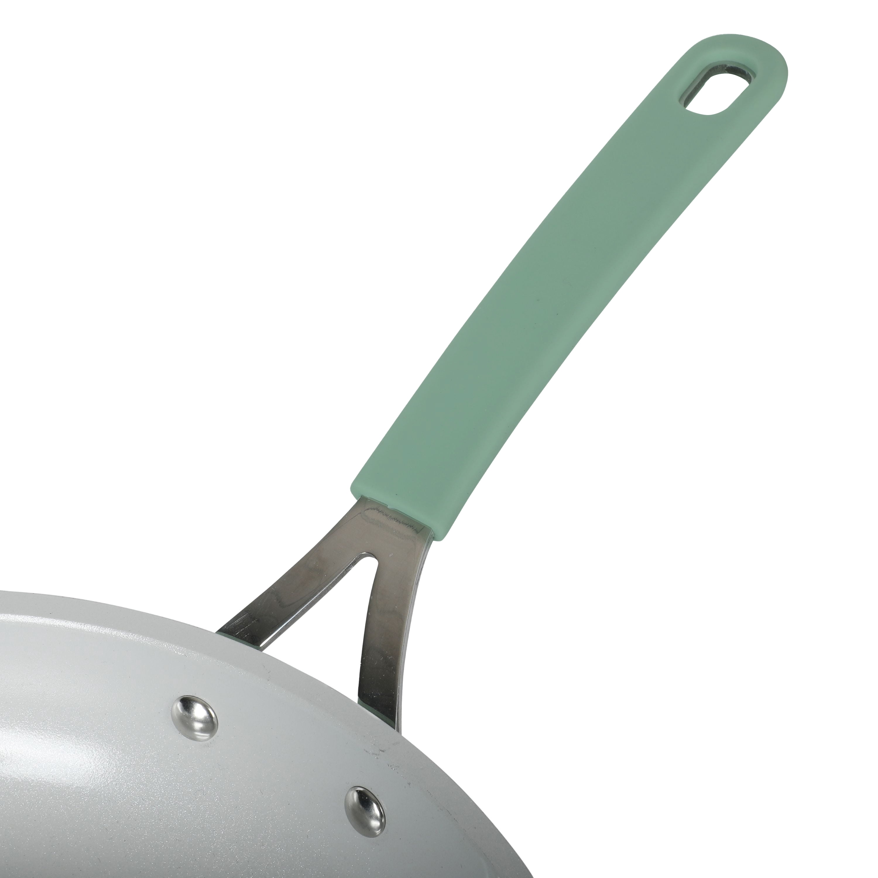 The Pioneer Woman 12-Inch Aluminum Ceramic Nonstick Fry Pan, Green