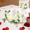 thumbnail image 2 of Rose Candle Rings, Wreaths Artificial Flowers Multicolor Wreath Decor for Tables Party Valentine Day Home Dinner Decoration, 2 of 4