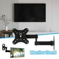 thumbnail image 3 of TV WALL BRACKET MOUNT SWIVEL TILT 10-27 INCH FLAT LED LCD MONITOR STAND ил [к E8K6, 3 of 5