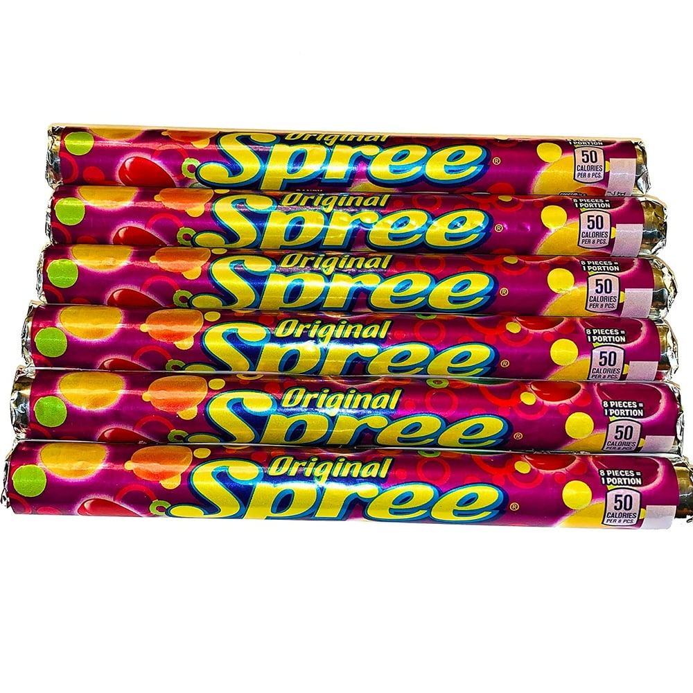 Spree Original Candy 1.77 oz Tubes 6 Pack