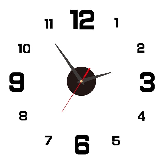 Reloj De Pared Acrílico, Movimiento Silencioso Y Preciso, Instalación De Bricolaje, Aplicable Para Varias Paredes, Reloj De Pared Acrílico 3D Con Números Flotantes