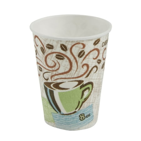 Paper Cup Cups - Dixie® PerfecTouch® (5338CD) Insulated 8 oz. Paper Hot Cup by Georgia-Pacific, Coffee Haze, 20 Sleeves of 50 Cups (1000 Cups Total)