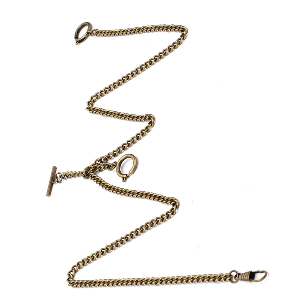 Chaîne De Montre De Poche Vintage - 44cm - Argent Ou Bronze - Pour Ceinture, Décoration, Cadeau