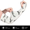 thumbnail image 3 of Sun Protection Arm Sleeves for Men Women, cute zebra Khaki Sleeves to Cover Arms with Thumb Hole Cooling Sleeve, 3 of 6