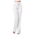 thumbnail image 1 of Pantalones de yoga para mujer talla grande 2025 - Pantalones de entrenamiento elásticos de cintura alta y pierna ancha - Cordón, poliéster y spandex - S-XXXXL, 1 of 6