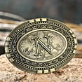thumbnail image 4 of Mens Western Belt Buckle - Initial Cowboy Letter Oval Belt Buckles for Women, 4 of 10
