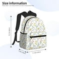 thumbnail image 2 of Pofeuu Floral Print Laptop Backpack Travel Canvas Backpack for School Lightweight and Comfortable Backpack College Backpack Schoolbag, 2 of 6