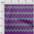 thumbnail image 1 of oneOone Polyester Lycra Fabric Floral & Chevron Block Print Fabric By Yard 56 Inch Wide, 1 of 4