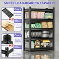 thumbnail image 5 of Hzdbhd Garage Shelving Unit Rustproof 72" H3000bls Heavy Duty Storage Shelves Easy Assembly 5 Tier Adjustable Metal Steel (72"*35.4 * 15.73"), 5 of 6