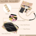 thumbnail image 3 of FORMRS Women Crossbody Purse with Chain Strap Vegan Leather Shoulder Handbag, Light Pink Stars, 3 of 7