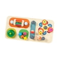 thumbnail image 4 of Tablero Busy Board Sensorial de Madera Juguete Educativo Coordinación Manual Puzzle Multifunción Decorativo Adecuado para Bebés Enseñanza, 4 of 9