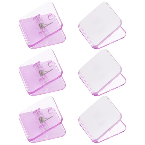 ROSENICE 6Pcs Puppy Pad Holder Minimalist Design for Dog Potty Mounting Abs Material 3.1x2.9x2cm