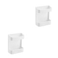 thumbnail image 3 of Monstrate Gran oferta, 1 caja de almacenamiento montada en la pared, soporte para aire acondicionado con Control remoto, organizador de Blanco 2piezas, 3 of 6