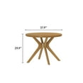 thumbnail image 4 of Plank+Beam Verso Round Dining Table, 38" Solid Wood Kitchen & Dining Room Table, Pecan, 4 of 11