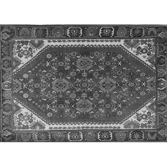 Ahgly Company Indoor Rectangle Persian Gray Traditional Area Rugs, 7' x 10'