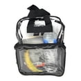thumbnail image 5 of Clear Transparent Backpack Book Bag School Stadium Security Tsa Rally 3 Pockets, 5 of 7