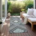 thumbnail image 6 of Addison Rugs Chantille Indoor/Outdoor Transitional Geometric, Abstract Pewter Washable Runner Rug, 2'3" x 7'6", 6 of 6