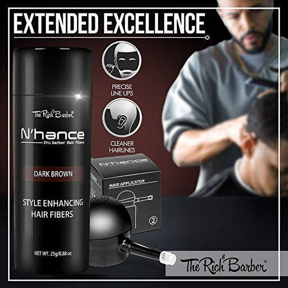 The Rich Barber N'Hance Hair Building Fiber Application Cards, 5 Pack -  Hairline Line Up & Enhancement Applicator Tool - Works with All Hair  Building Fibers - For Barbers & Personal Use