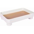 thumbnail image 2 of Rectangle Modern Decorative Trays White Storage Tray Organizer Storage Holder Coffee Table Tray for Home Bathroom Decoration, 2 of 4