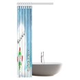 thumbnail image 2 of MYPOP Christmas Shower Curtain Decorations, Happy Snowman Christmas Shower Curtain, 36 X 72 Inches, 2 of 2