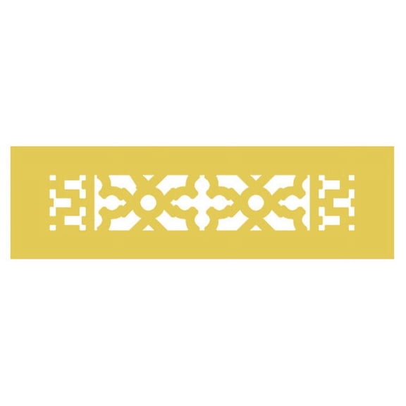 Reggio Registers 412-Ah Scroll Series 2-1/4" X 10" Grille - Gold
