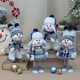 thumbnail image 4 of Muñecos de nieve navideños grandes, muñecos de nieve retráctiles de oso azul, gnomos, muñecos de nieve, adornos navideños, regalos de Navidad de Año Nuevo 2024, 4 of 5
