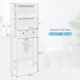 thumbnail image 2 of Toilet Space Saver Bathroom Organizer Storage Shelf with Drawers, 2 of 5