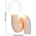 thumbnail image 4 of UEEYAC Nordic Table Lamp Beside Nightstand Lamp For Bedroom, 4 of 17