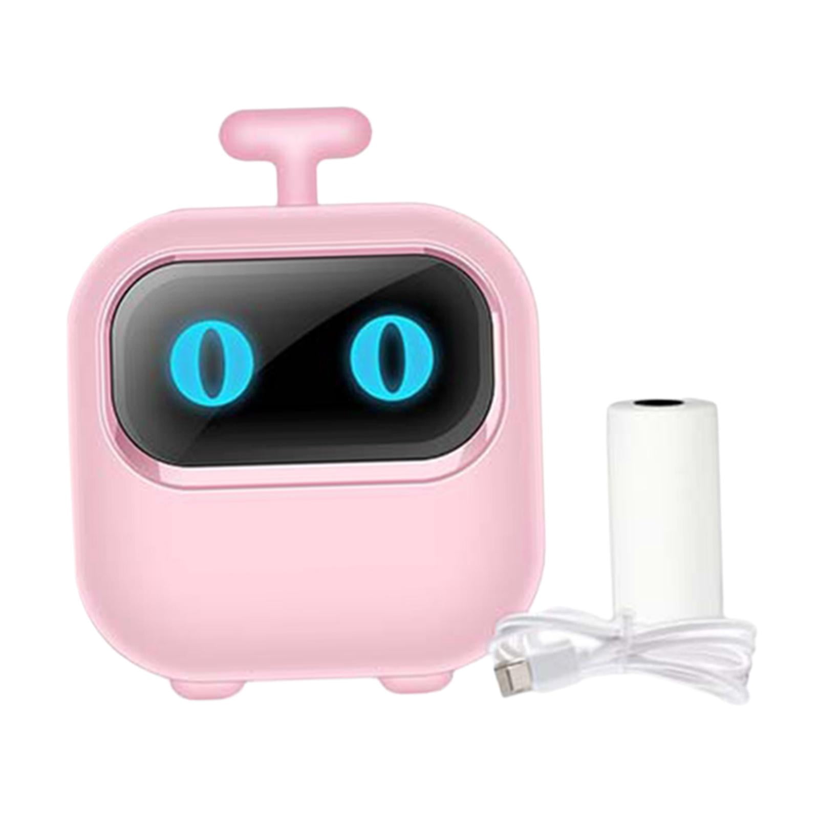 Wzmzjy Portable Thermal Printer Inkless Pockets Photo Printer USB Rechargeable Label Pink